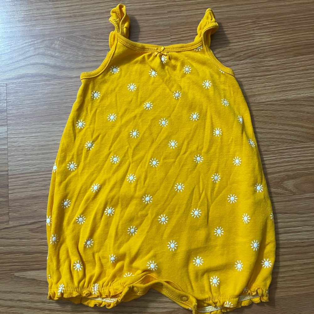 Carter's Bright Yellow Sun Romper